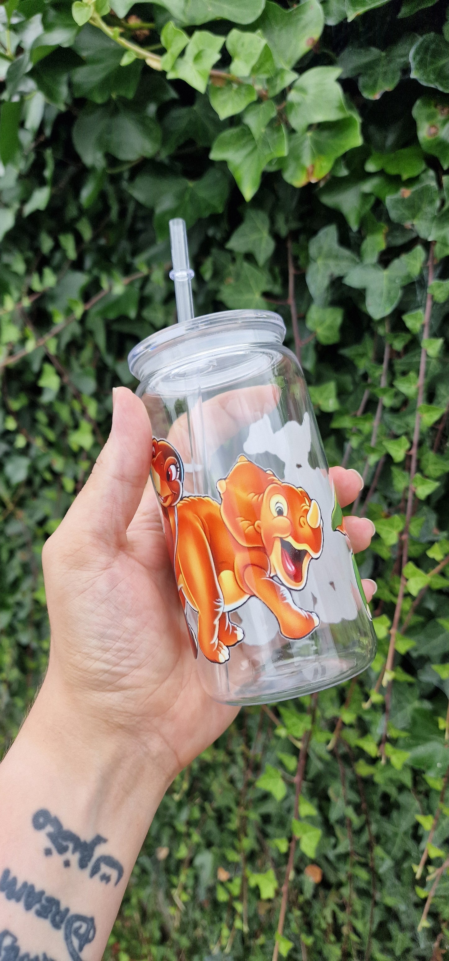 Acrylic Cans with Straws