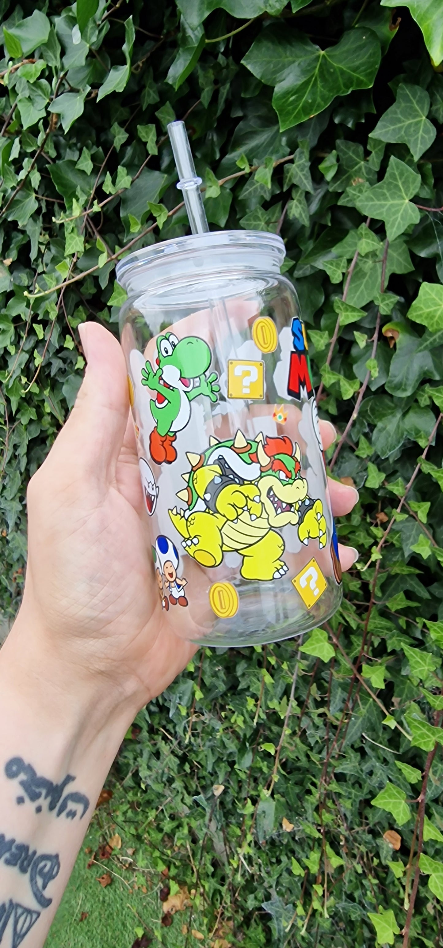 Acrylic Cans with Straws