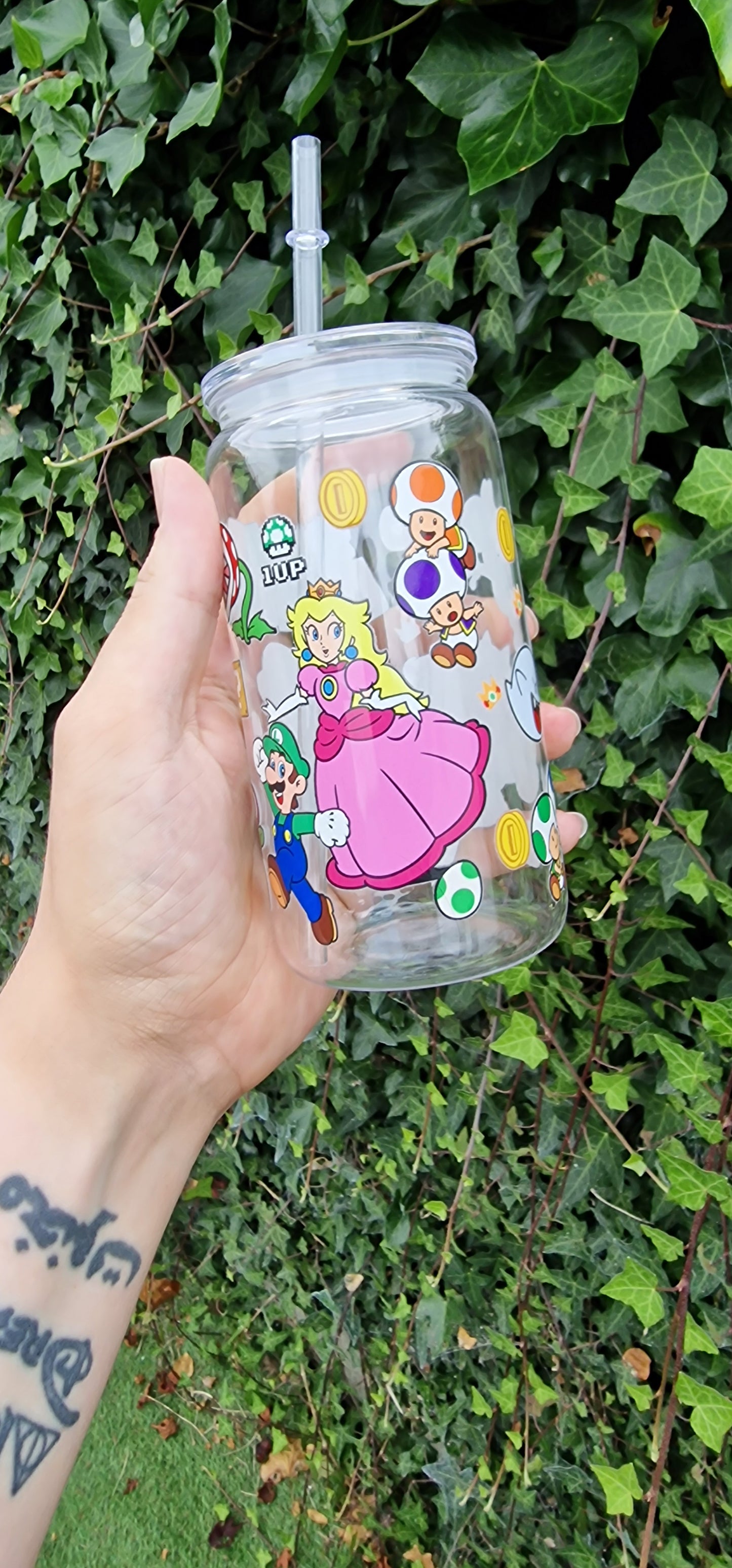 Acrylic Cans with Straws