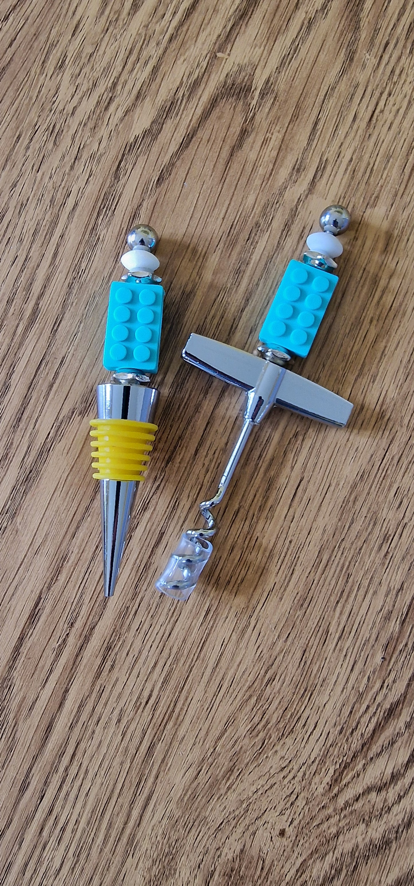 Bead Bottle Opener/Wine Stopper and Cork Screw sets