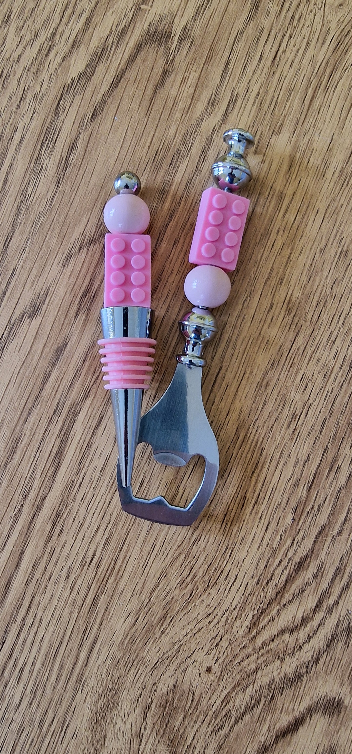 Bead Bottle Opener/Wine Stopper and Cork Screw sets